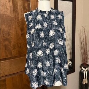 Joie Gray Floral Blouse - L
